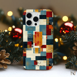 Modern geometrisch lappendeken - vet en inspireren iPhone 15 pro max hoesje