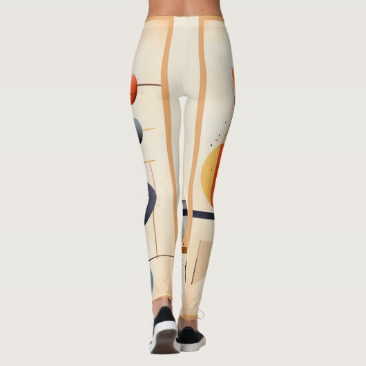 Modern geometrisch leggings (Achterkant)