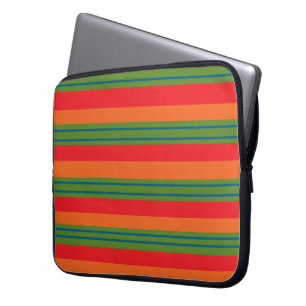 modern geometrisch lijnpatroon laptop sleeve