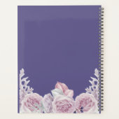 Modern Geometrisch Lijst paarse Huwelijksplanner Planner (Achterkant)