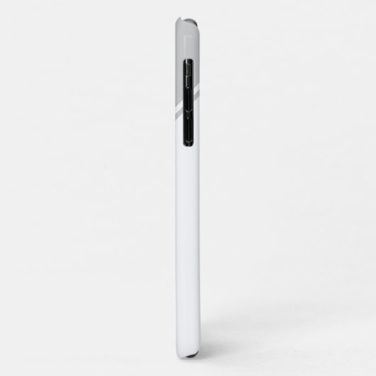 Modern geometrisch monogram grijs Case-Mate iPhone case (Achterkant/links)