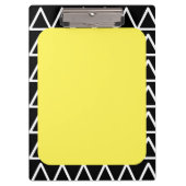 Modern geometrisch monogram klembord (Voorkant)