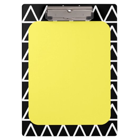 Modern geometrisch monogram klembord (Voorkant)