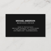 Modern Geometrisch | Monogram Visitekaartje (Achterkant)