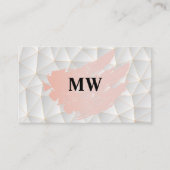Modern Geometrisch | Monogram Visitekaartje (Voorkant)