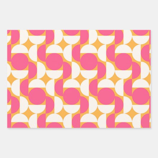 Modern geometrisch ontwerp inpakpapier vel (Voorkant)