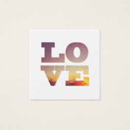 Modern geometrisch ontwerp liefde woord kaart