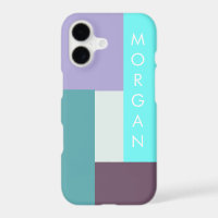 modern geometrisch pastel monogram