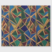 Modern geometrisch patroon cadeaupapier (Vlak)