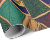 Modern geometrisch patroon cadeaupapier (Rol Hoek)