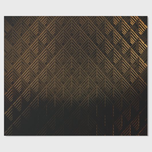 Modern geometrisch patroon cadeaupapier (Vlak)