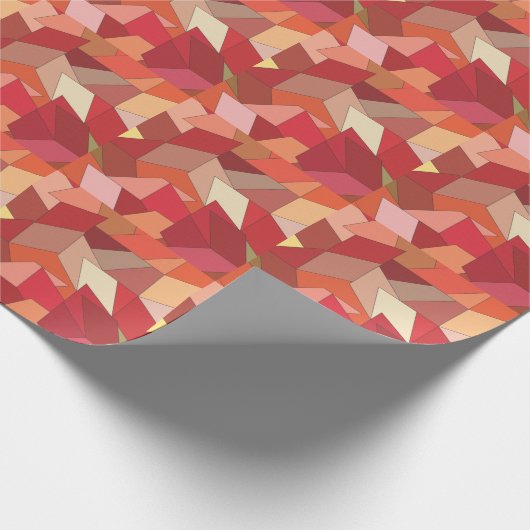Modern geometrisch patroon cadeaupapier (Hoek)