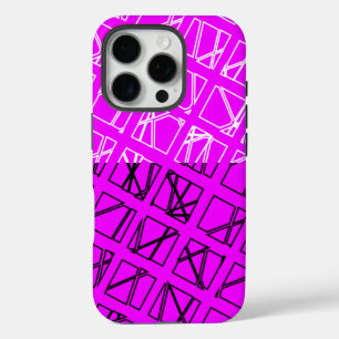 Modern geometrisch patroon iPhone 16 pro hoesje