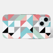Modern geometrisch patroon Case-Mate iPhone case (Achterkant (horizontaal))