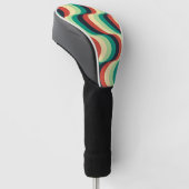 Modern geometrisch patroon golfheadcover (Schuin)