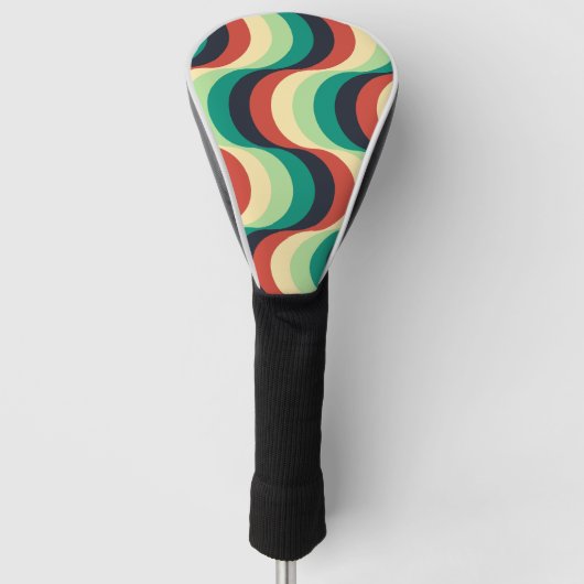 Modern geometrisch patroon golfheadcover (Voorkant)