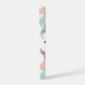 Modern geometrisch patroon iPhone 15 case (Linkerkant)