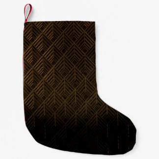 Modern geometrisch patroon kleine kerstsok