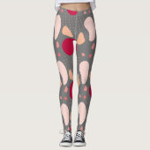 Modern geometrisch patroon leggings (Voorkant)
