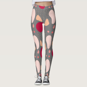 Modern geometrisch patroon leggings