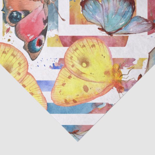 Modern geometrisch patroon met buistraten tissuepapier (Detail)