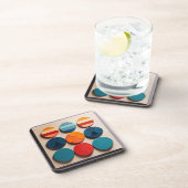 Modern geometrisch patroon met middelmatige midden bier onderzetter (Rechterzijde)