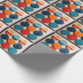 Modern geometrisch patroon met middelmatige midden cadeaupapier (Hoek)