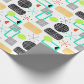 Modern geometrisch patroon met middelmatige midden cadeaupapier (Hoek)