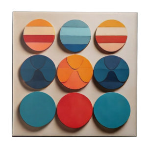 Modern geometrisch patroon met middelmatige midden tegeltje