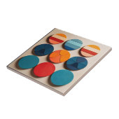 Modern geometrisch patroon met middelmatige midden tegeltje (Zijkant)