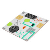 Modern geometrisch patroon met middelmatige midden tegeltje (Zijkant)