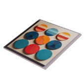 Modern geometrisch patroon met middelmatige midden tegeltje (Zijkant)