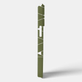 Modern geometrisch patroon met stermonogram Case-Mate iPhone case (Achterkant / Rechts)