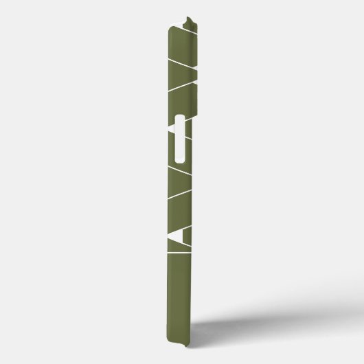 Modern geometrisch patroon met stermonogram Case-Mate iPhone case (Achterkant / Rechts)