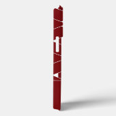 Modern geometrisch patroon met stermonogram Case-Mate iPhone case (Achterkant / Rechts)