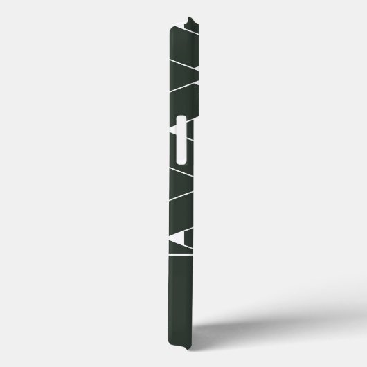 Modern geometrisch patroon met stermonogram Case-Mate iPhone case (Achterkant / Rechts)