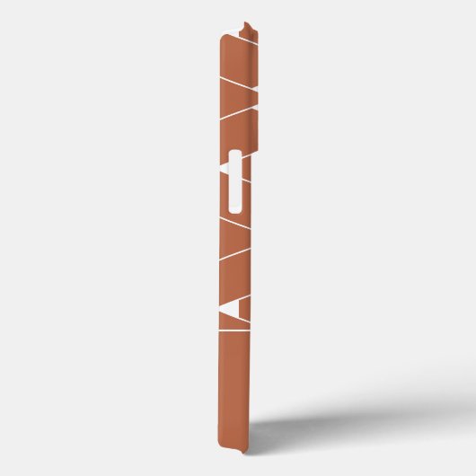 Modern geometrisch patroon met stermonogram Case-Mate iPhone case (Achterkant / Rechts)