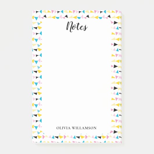 Modern geometrisch patroon om notities te maken post-it® notes (Voorkant)