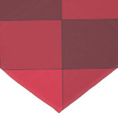 Modern geometrisch patroon op rode tinten medium tafelloper (Hoek)