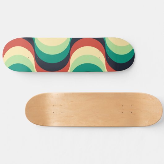Modern geometrisch patroon persoonlijk skateboard (Horizontaal)