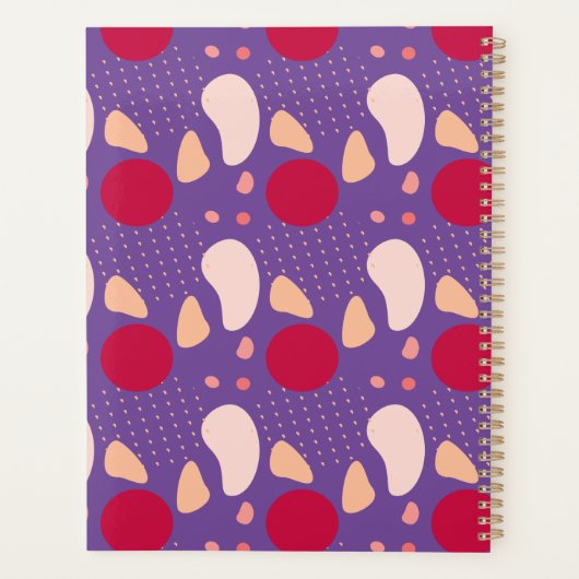 Modern geometrisch patroon. planner (Achterkant)