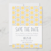 Modern geometrisch patroon slaat de datum op save the date (Voorkant)
