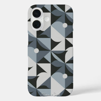 Modern geometrisch patroon – stijlvol en uniek iPhone 16 hoesje