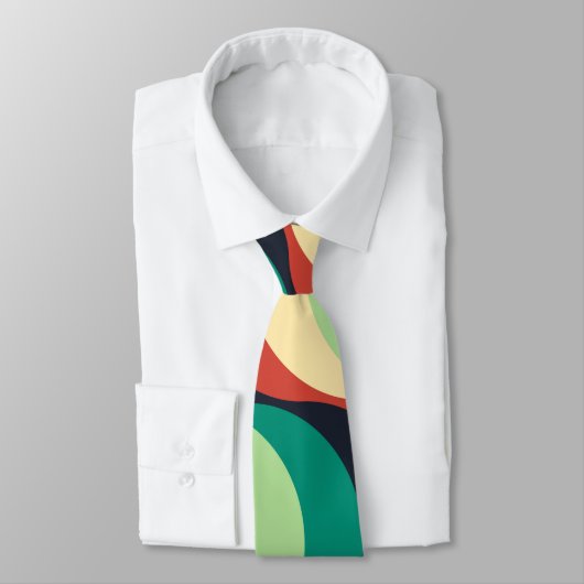 Modern geometrisch patroon stropdas (Gebonden)