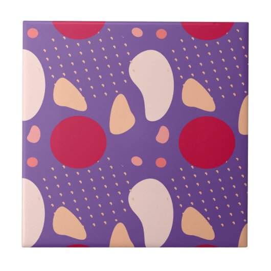 Modern geometrisch patroon tegeltje (Voorkant)