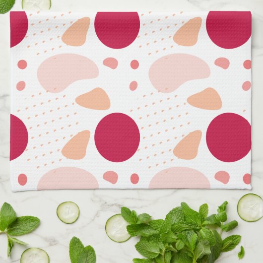 Modern geometrisch patroon theedoek (Gevouwen)