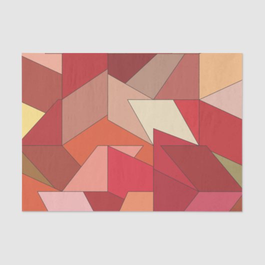 Modern geometrisch patroon tissuepapier (Voorkant)