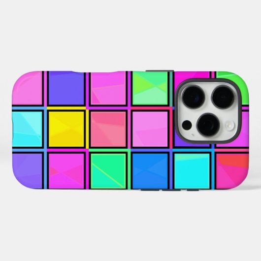 Modern geometrisch patroonontwerp Case-Mate iPhone case (Achterkant (horizontaal))