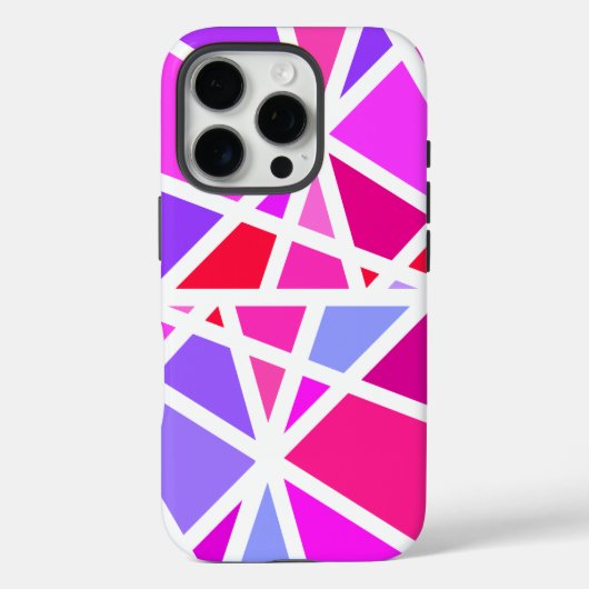 Modern geometrisch patroonontwerp Case-Mate iPhone case (Achterkant)