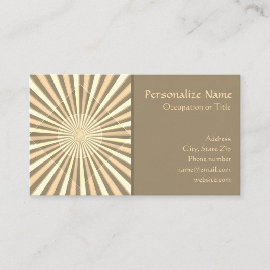 Modern geometrisch patroonontwerp stijlvol visitekaartje (Voorkant)